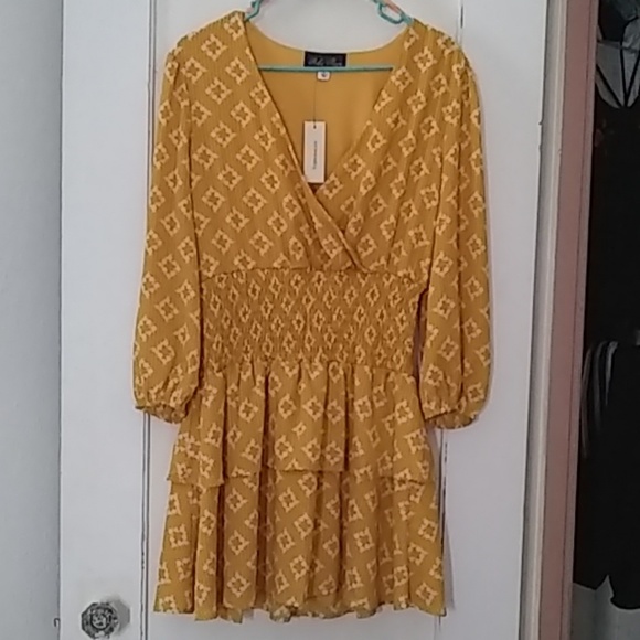 Ruffled Mini Dress - Picture 1 of 3